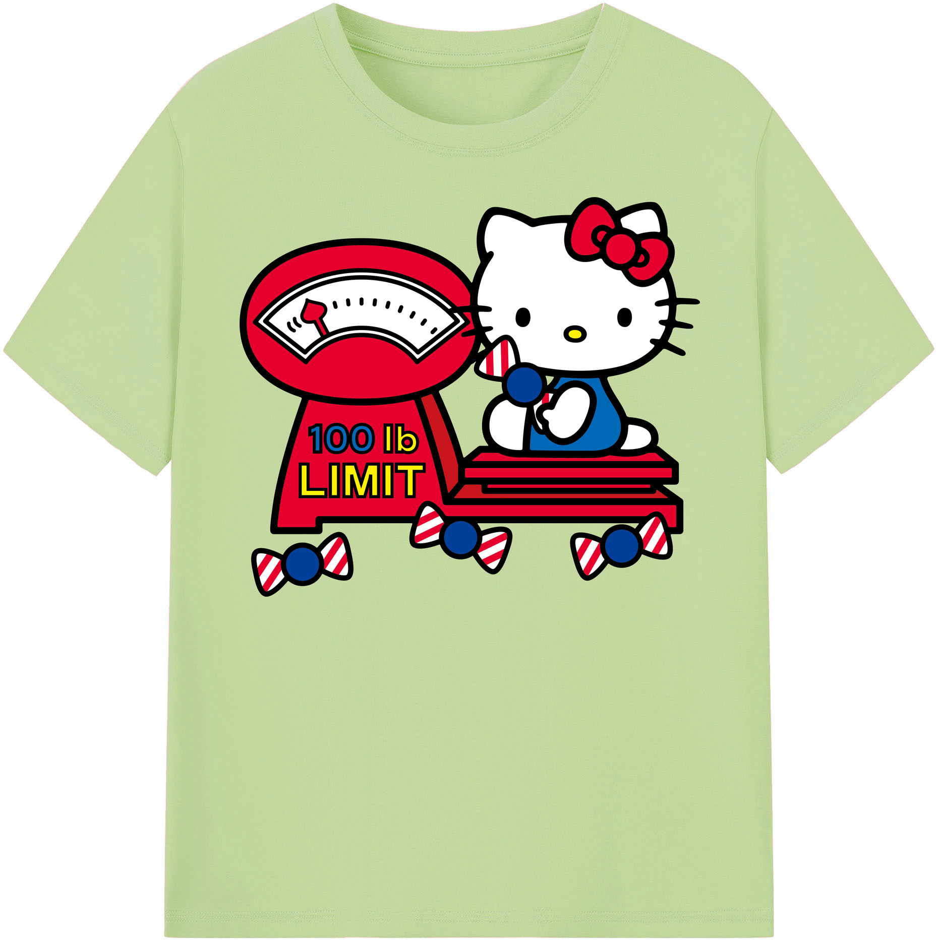 （画像用） Hello Kitty ハローキティ 綿100％半袖Tシャツ（フロントプリント）